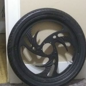22 in front rim and tire motorcycle
